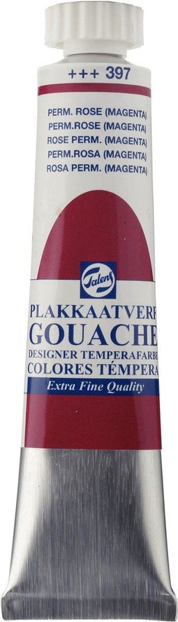 Plakkaatverf - 375 Bordeaux - Gouache extra fine - Talens - 20 ml