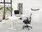Slinger verstelbaar zit/zit bureau NLST breed 160CM diep 80 cm bladkleur Robson Eiken framekleur Zwart (RAL9005)