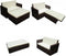 vidaXL - 2-delige - Loungeset - met - kussens - poly - rattan - bruin