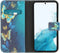 iMoshion Hoesje Geschikt voor Samsung Galaxy S22 Hoesje Met Pasjeshouder - iMoshion Design Softcase Bookcase - Blauw / Blue Butterfly
