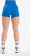 Gorilla Wear Olivia Seamless Shorts - Aansluitend - Hoog Getailleerd - Blauw (1 stuk)