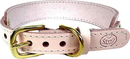 Sazzz halsband voor hond sweetie classic leer roze 27-33x2,5 cm