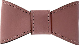 Sazzz vlinderstrik glamper classic leer roze M voor halsband 2 cm