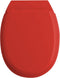 Allibert Atlas - Toiletbril - Geperst hout - Afklikbaar - Rood (5411747138126)