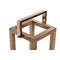 Kaarshouder Home ESPRIT Bruin Staal Mangohout 25 x 25 x 54 cm
