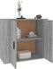 vidaXL - Dressoir - 80x33x70 - cm - bewerkt - hout - grijs - sonoma - eikenkleurig