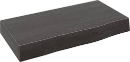 vidaXL - Wandschap - 40x20x6 - cm - behandeld - massief - eikenhout - donkerbruin
