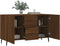 vidaXL - Dressoir - 100x36x60 - cm - bewerkt - hout - bruin - eikenkleur