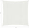 vidaXL - Zonnezeil - 160 - g/m² - 6x6 - m - HDPE - wit