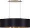 EGLO Maserlo - Hanglamp - 2 Lichts - 78cm - Nikkel-Mat - Zwart Goud