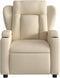 Fauteuil verstelbaar stof crèmekleurig