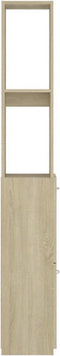 vidaXL - Badkamerkast - 25x26,5x170 - cm - bewerkt - hout - sonoma - eikenkleurig
