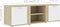 vidaXL - Tv-meubel - 120x34x37 - cm - bewerkt - hout - wit - en - sonoma - eikenkleurig
