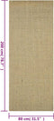 vidaXL - Vloerkleed - 80x200 - cm - natuurlijk - sisal - groen
