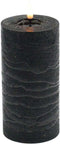 Zwarte led kaars rustic 15x7,5cm