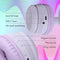imoshion Kinder Koptelefoon met LED Verlichting - Met Decibelbegrenzer - Bluetooth Koptelefoon Kinderen - Draadloze Over-Ear Hoofdtelefoon - Lavender Lilac