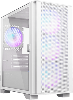 Montech AIR 100 ARGB - Mini Tower PC - Micro-ATX Micro-ITX - Gehard glas - Wit