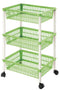 Groentetrolley Tontarelli Mito 3 Plastic Groen 40 x 29 x 62 cm (12 Stuks)