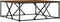 vidaXL - Salontafel - 100x100x40 - cm - bewerkt - hout - bruin - eikenkleur