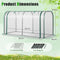coast Mini-Kas - Draagbare Tuinkas - PE Afdekking 118×55×60 cm - Wit/Groen