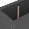 vidaXL - Plantenbak - verhoogd - 119,5x40x78 - cm - massief - grenenhout - grijs
