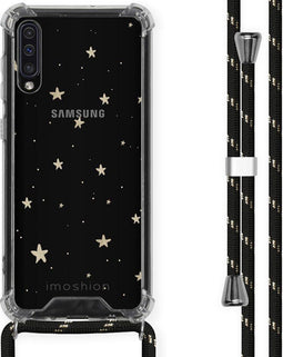 iMoshion Hoesje Geschikt voor Samsung Galaxy A50 / A30s Hoesje Met Koord - iMoshion Design Hoesje met Koord - Goud / Transparant