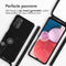 iMoshion Hoesje Geschikt voor Samsung Galaxy A13 (4G) Hoesje Met Koord - iMoshion Siliconen design hoesje met koord - Zwart / Dandelion Black