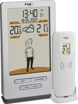 TFA Dostmann Weather Jack 35.1166.54 - Draadloos weerstation - Weersvoorspelling met 28 kledingvarianten - (max. 3 stuks)