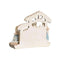 Kerststal set DKD Home Decor Blauw Wit Bruin Hars 20 x 7 x 17,5 cm (2 Stuks)