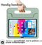 imoshion Tablet Hoes Kinderen - Geschikt voor iPad 11 (2025) 11 inch / 10e generatie (2022) 10.9 inch - Kidsproof Backcover met handvat - Olive Green