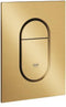 GROHE Arena Cosmopolitan S - Bedieningspaneel Toilet - Dual Flush - Brushed Cool Sunrise (mat goud) - Slank formaat