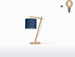 GOOD&MOJO Tafellamp Andes - Bamboe/Zwart - 30x18x46cm - Scandinavisch,Bohemian