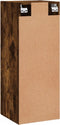 vidaXL - Hangkast - 34,5x34x90 - cm - gerookt - eikenkleurig