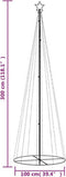 vidaXL - Kegelkerstboom - 310 - LED's - 100x300 - cm - blauw