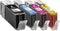 Basetech Inktcartridge vervangt Canon PGI-550PGBK XL, CLI-551C XL, CLI-551M XL, CLI551Y XL Compatibel Combipack Zwart,