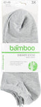 Apollo - Basic Sneakersokken - Bamboe Naadloos - Grijs (3-pack)
