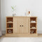 vidaXL - Dressoir - 100x35,5x60 - cm - bewerkt - hout - sonoma - eikenkleurig