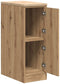 vidaXL - Garagekast - 30x51x85 - cm - massief - grenenhout - artisan - eikenkleurig