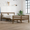 vidaXL - Bedframe - massief - hout - honingbruin - 160x200 - cm