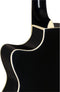 J.N Guitars Bessie BES-ACE Black E/A westerngitaar