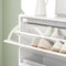 SoBuy FSR134-W - Schoenenkast met Bank - 2 Kleppen 2 Lades - Wit