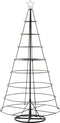 J-Line decoratie Kerstboom 8 Niveaus - metaal - zwart - 188 cm