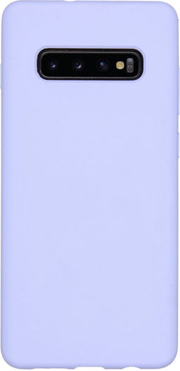 Accezz Samsung Galaxy S10+ - Liquid Silicone Backcover - Schokabsorberend - Paars