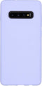 Accezz Samsung Galaxy S10+ - Liquid Silicone Backcover - Schokabsorberend - Paars