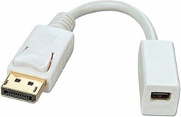 Lindy 41060 - Mini DisplayPort naar DisplayPort Adapter - Male/Female - Wit