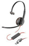 Poly Blackwire C3210 - Over Ear headset - USB-C met microfoon en volumeregeling - Zwart