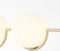 Brilliant Glint - Hanglamp 4-vlams D45 E14 40W - Hout/messing glas/metaal (niet inbegrepen)