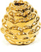 Housevitamin - Dennenappel kandelaar - Goud - Porselein - 9x8.5cm