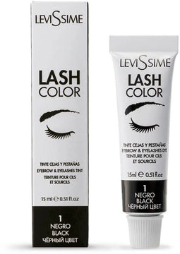 LEVISSIME wimper- en wenkbrauwkleur 1 Zwart 15 ml