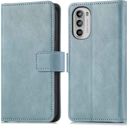 iMoshion Hoesje Geschikt voor Motorola Moto G53 Hoesje Met Pasjeshouder - iMoshion Luxe Bookcase - Lichtblauw